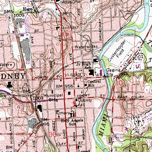 Topographic Map of Church of Christ (historical), OH