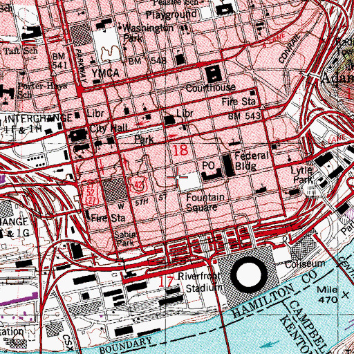 Topographic Map of Havlins Museum (historical), OH