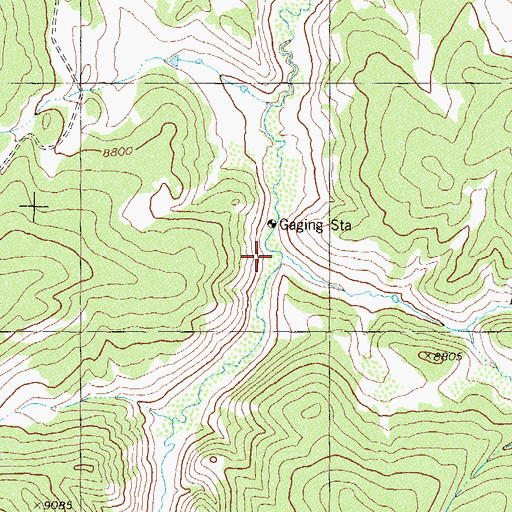 Topographic Map of Horse Creek, CO