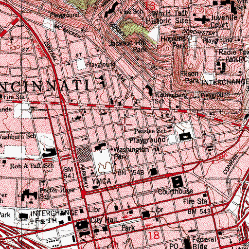 Topographic Map of Wielerts Garden (historical), OH