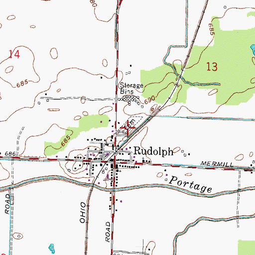 Topographic Map of Bethel Cemetery, OH