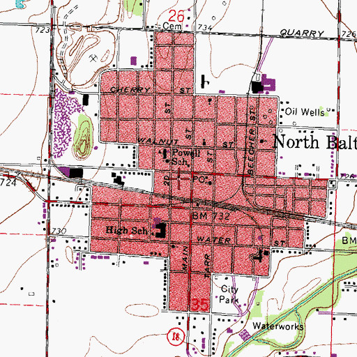 Topographic Map of Good Shepherd United Methodist Church, OH