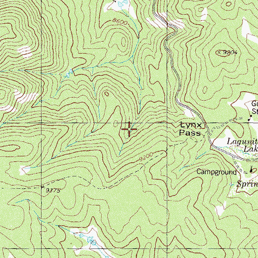 Topographic Map of Lynx Pass, CO