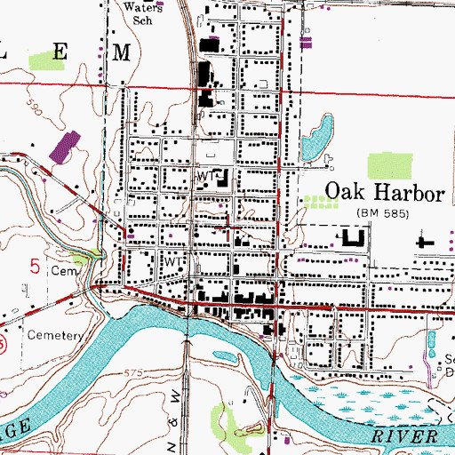 Topographic Map of Saint Boniface Catholic Church, OH