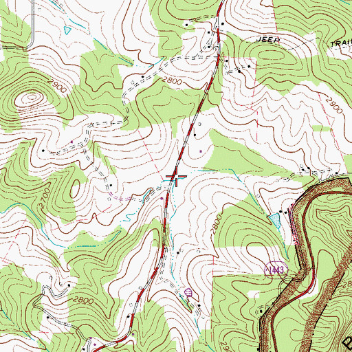 Topographic Map of Barrett Mill (historical), NC