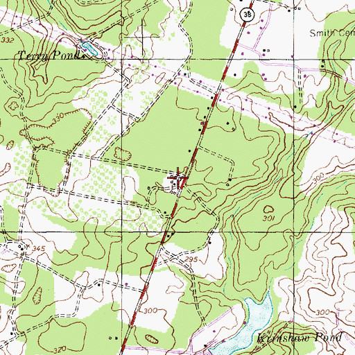 Topographic Map of Wilva Fruit Farm, NC