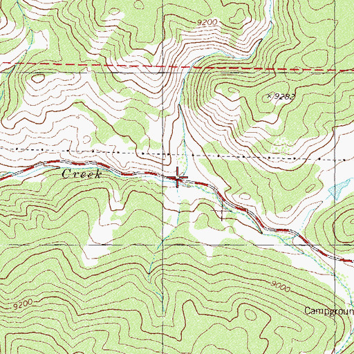Topographic Map of Deadman Gulch, CO