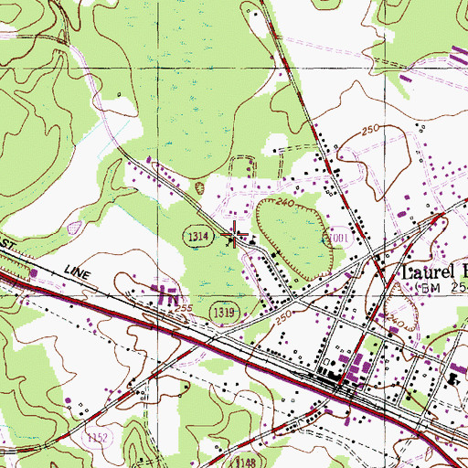 Topographic Map of Holiness Church, NC