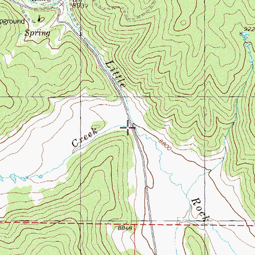 Topographic Map of Porcupine Creek, CO