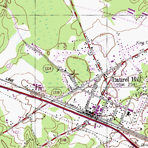Topographic Map of Saint Marys Church, NC