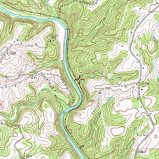 Topographic Map of Haynes Forge (historical), NC