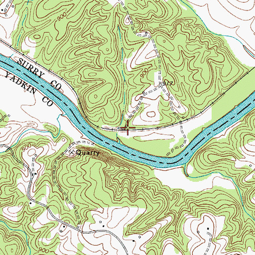 Topographic Map of Lime Rock (historical), NC