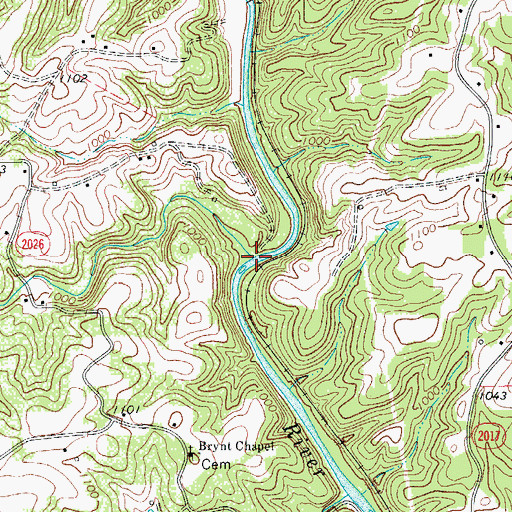Topographic Map of Oldfield Creek, NC