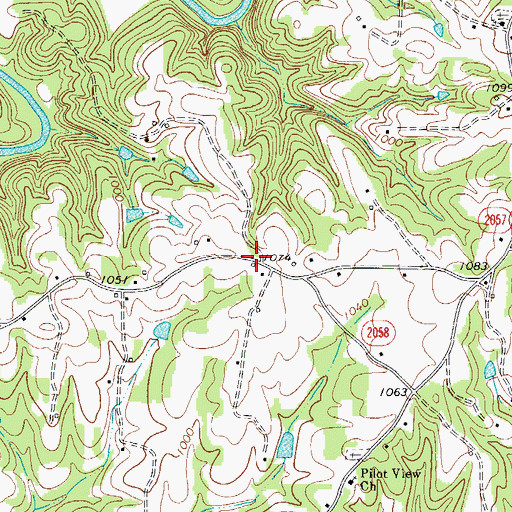 Topographic Map of Pilot View School (historical), NC