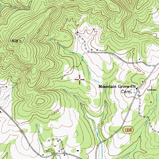 Topographic Map of Evans School (historical), NC
