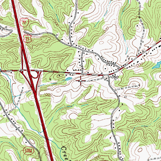 Topographic Map of Hollemen School (historical), NC