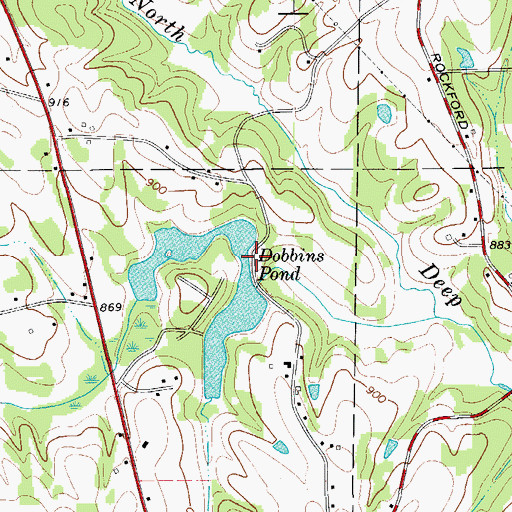 Topographic Map of Mason Mill (historical), NC