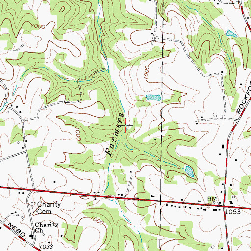 Topographic Map of Speas Mill (historical), NC