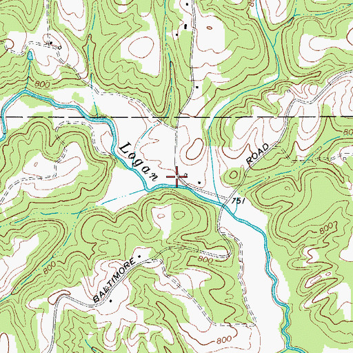 Topographic Map of Doubs Mill (historical), NC