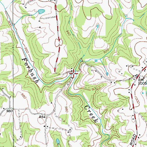 Topographic Map of Flemmings Mill (historical), NC