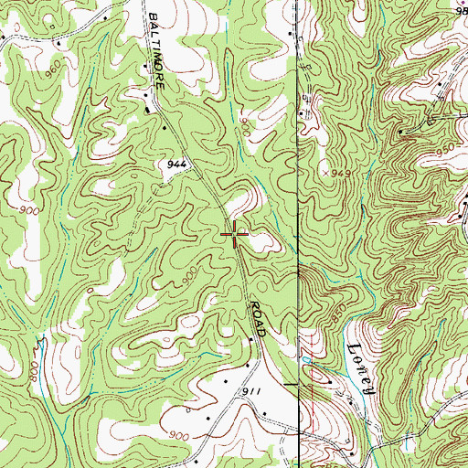 Topographic Map of Johnsons School (historical), NC