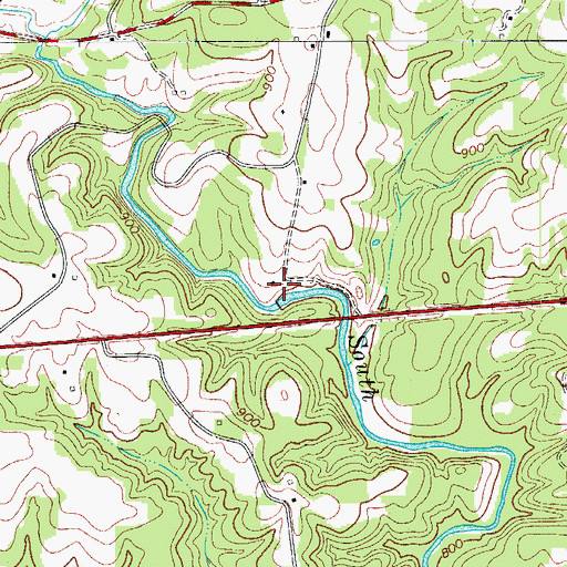 Topographic Map of Vestal Mill (historical), NC