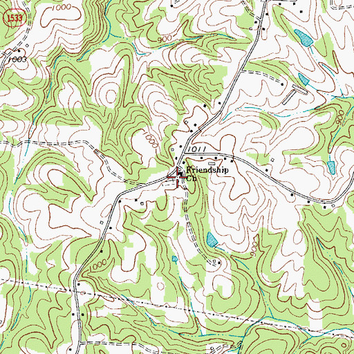 Topographic Map of White Oak Limb School (historical), NC