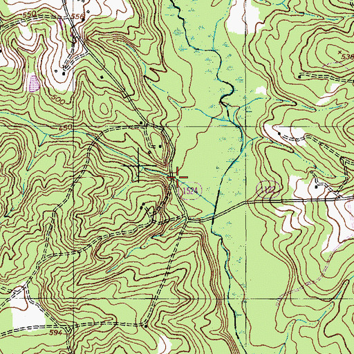 Topographic Map of McLeods Mill (historical), NC