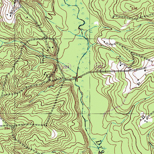 Topographic Map of Stewart Bridge, NC