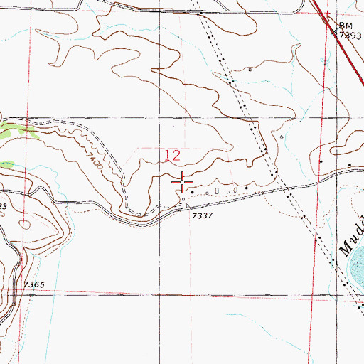 Topographic Map of De Berard Ranch, CO
