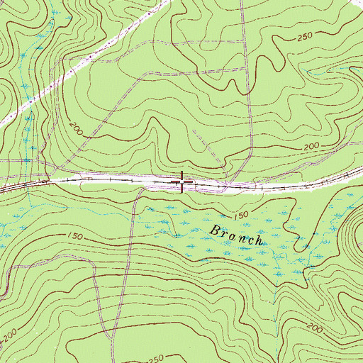 Topographic Map of Meyers Mill Siding, SC