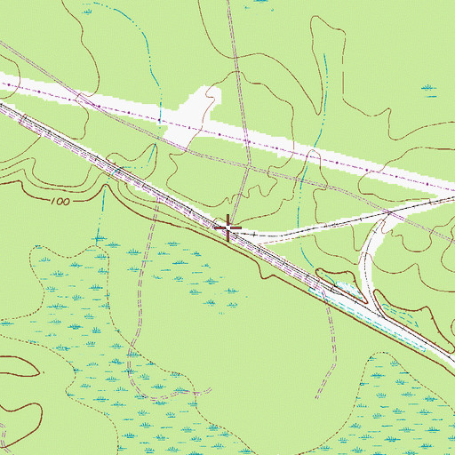 Topographic Map of Robbins Station, SC