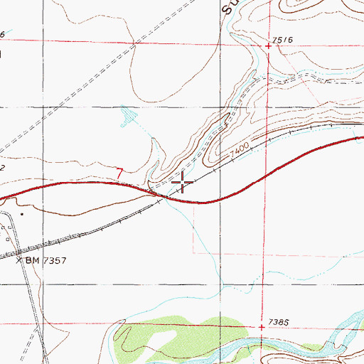 Topographic Map of Sulphur Gulch, CO
