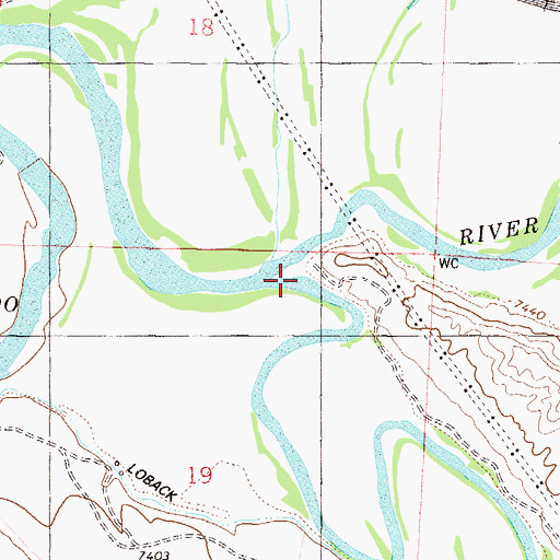 Topographic Map of Blue River, CO