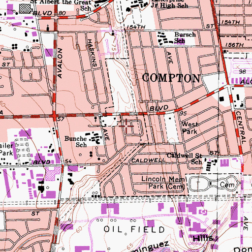 Topographic Map of Malloy Park, CA
