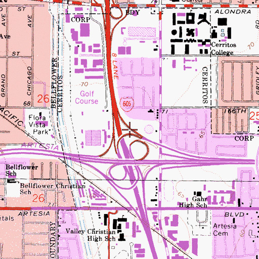 Topographic Map of Reservoir Hill Park, CA