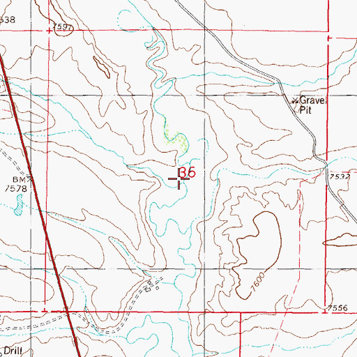 Topographic Map of Pinto Creek, CO