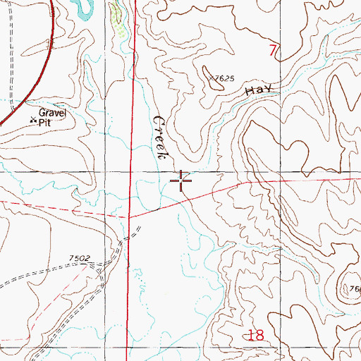Topographic Map of Hay Gulch, CO