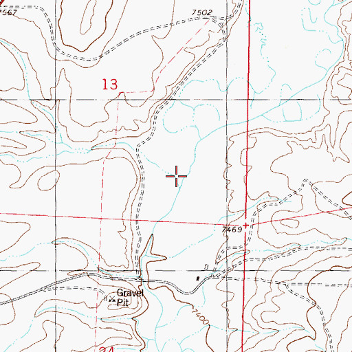 Topographic Map of Alkali Slough, CO