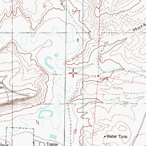 Topographic Map of Horse Gulch, CO