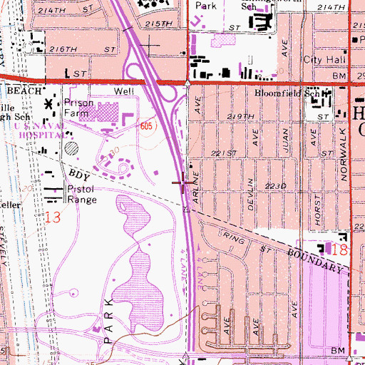 Topographic Map of Pioneer Park, CA