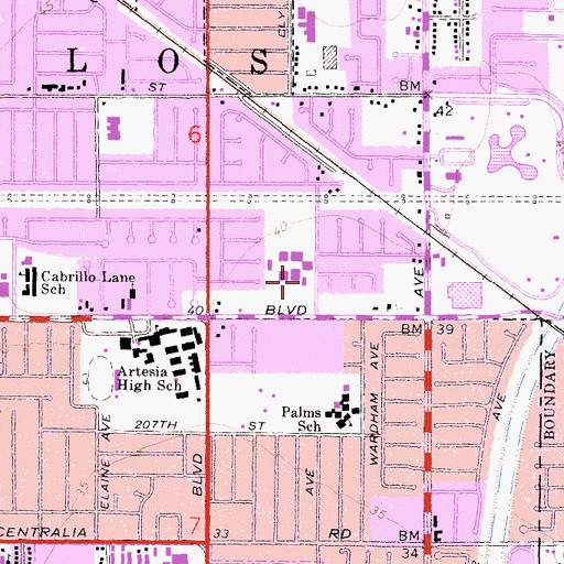 Topographic Map of Tetzlaff Academy, CA