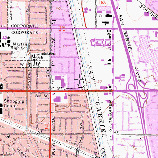 Topographic Map of West Gate Park, CA