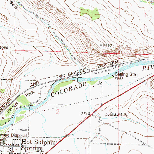 Topographic Map of Ute Bill Creek, CO