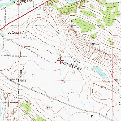 Topographic Map of Jones Creek, CO