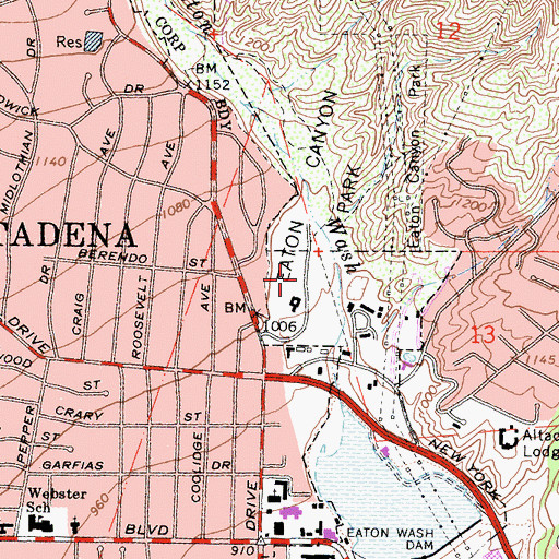 Topographic Map of Robert M McCurdy Nature Center, CA