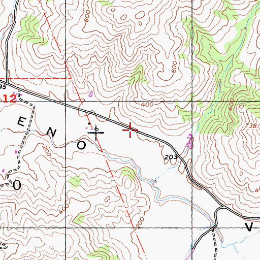 Topographic Map of Chileno School (historical), CA