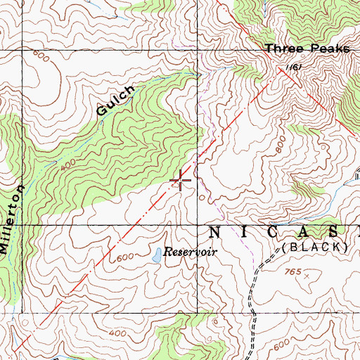 Topographic Map of Salmon Creek School (historical), CA