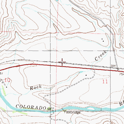 Topographic Map of Flat, CO