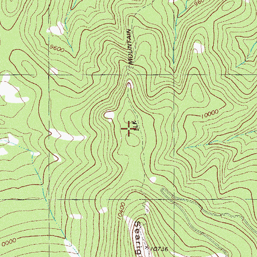 Topographic Map of Searight Mountain, CO